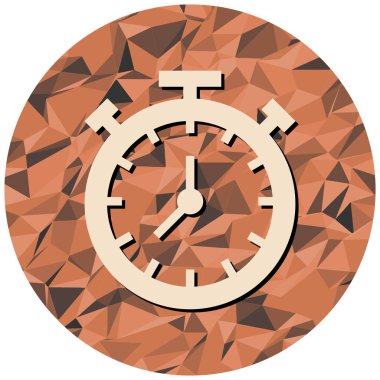 Saat. Web simgesi basit illüstrasyon