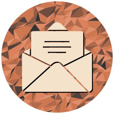 Zarf. Web simgesi basit illüstrasyon