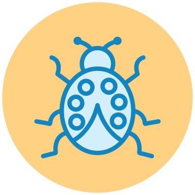 Böcek. Web simgesi basit illüstrasyon