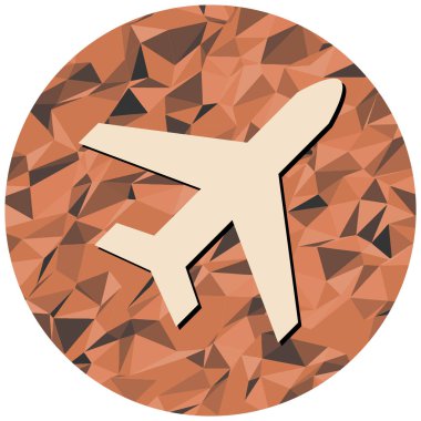 uçak ikonu vektör illüstrasyonu