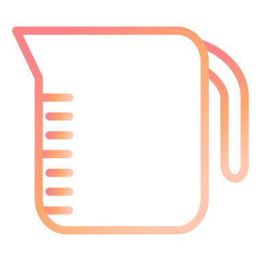 ölçüm kabı modern ikon vektör illüstrasyonu 