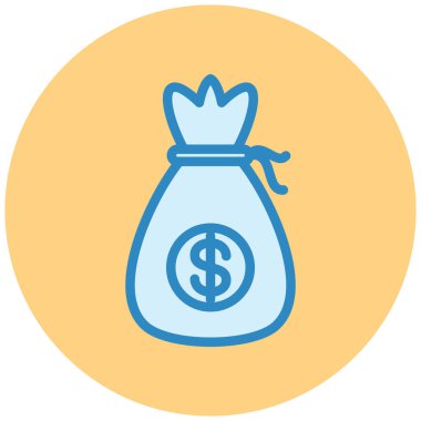 Para çantası. Basit resimleme