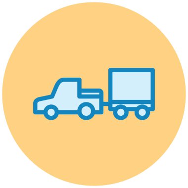 Kamyon. Web simgesi basit illüstrasyon