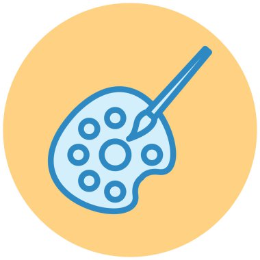 Palet. Web simgesi basit illüstrasyon