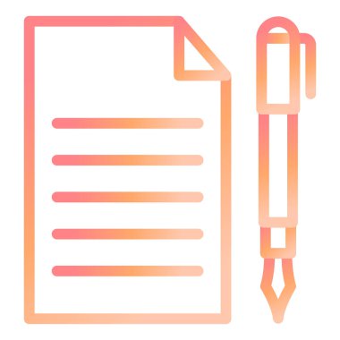 Modern simge vektör illüstrasyonu yazılıyor 