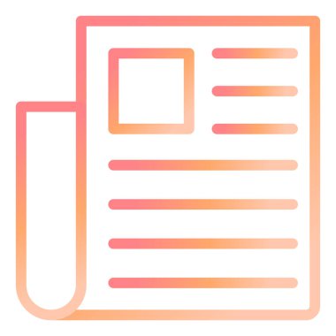 Belge. Web simgesi basit illüstrasyon