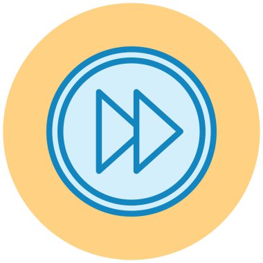 Oynayın. Web simgesi basit illüstrasyon