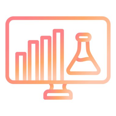 Kimyasal Rapor Modern simge vektör çizimi 