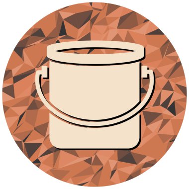 kova simgesinin vektör illüstrasyonu