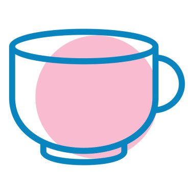 Bir fincan çay vektörü illüstrasyonu