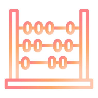 Abaküs. Web simgesi basit illüstrasyon