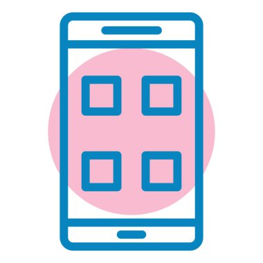 Cep telefonu. Basit resimleme