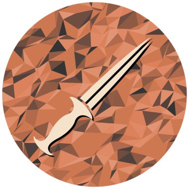 Bir kılıcın vektör illüstrasyonu 