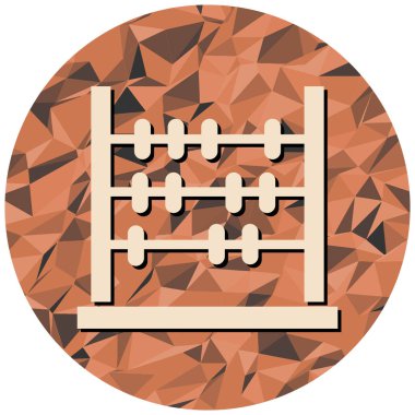 Abaküs. Web simgesi basit illüstrasyon