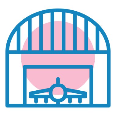 Modern yapı simgesinin vektör illüstrasyonu