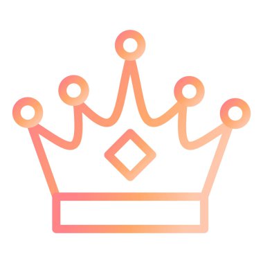 taç simgesi vektör illüstrasyonu