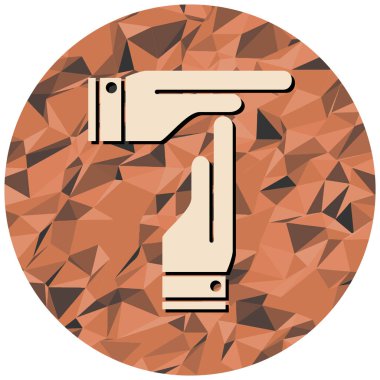 Bıçak tutan bir elin vektör çizimi