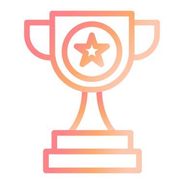 Kupa. Web simgesi basit illüstrasyon