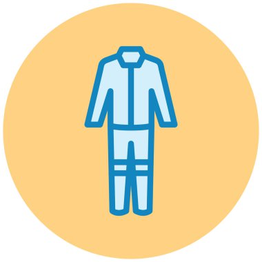 Ceket. Web simgesi basit illüstrasyon