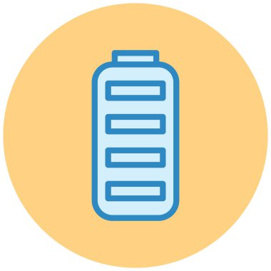 Pil. Web simgesi basit illüstrasyon