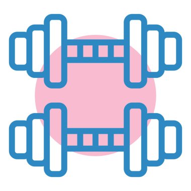 fitness ve egzersiz vektörü simgesi.