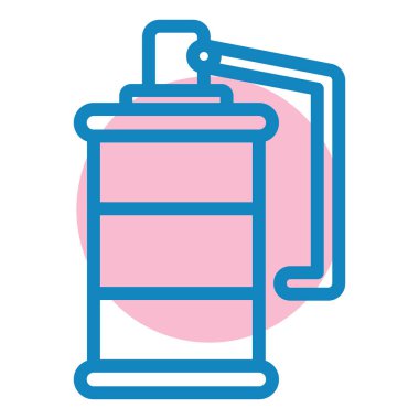 Su şişesi ikon vektörü. İnce çizgi işareti. izole edilmiş sınır sembolü çizimi