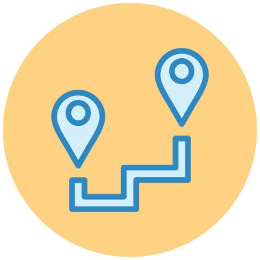 konum. Web simgesi basit illüstrasyon