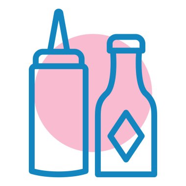 Şişe. Web simgesi basit illüstrasyon