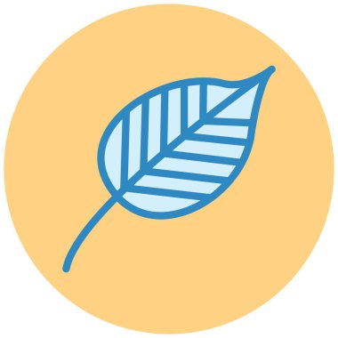 Yaprak. Web simgesi basit illüstrasyon