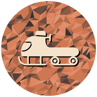 kar mobil simgesi, vektör illüstrasyonu basit tasarım