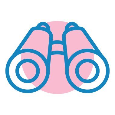 Dürbün. Web simgesi basit illüstrasyon