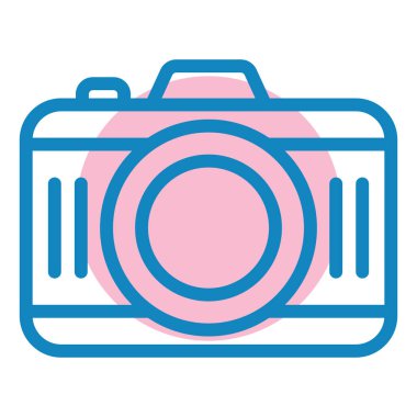 Kamera. Web simgesi basit illüstrasyon