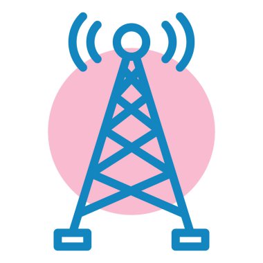 Anten. Web simgesi basit illüstrasyon