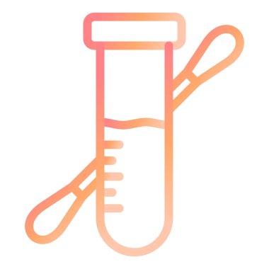 Pamuklu çubuk. Web simgesi basit illüstrasyon 