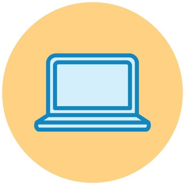 Bilgisayar. Web simgesi basit illüstrasyon