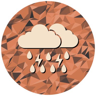 Hava tahmini simgesi. düz dizayn biçimi 10