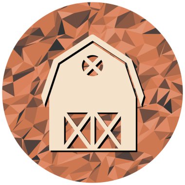 Bir çiftlik simgesinin vektör illüstrasyonu