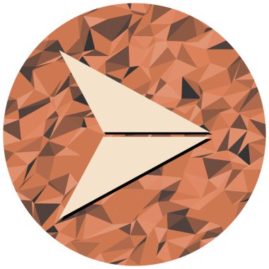 Kağıt düzlemin vektör illüstrasyonu 