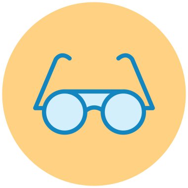 Gözlük. Web simgesi basit illüstrasyon