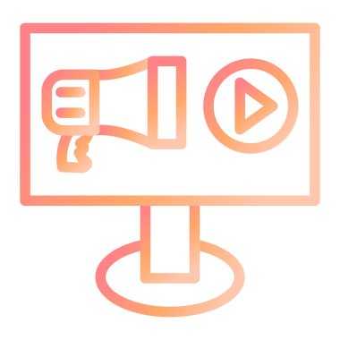 Modern simge vektör illüstrasyonunun Görüntü Reklamı