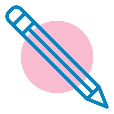 Kalem. Web simgesi basit illüstrasyon