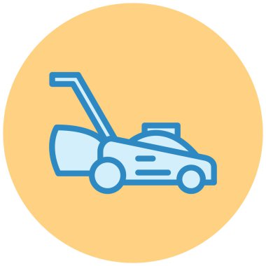 Çim biçme makinesi. Web simgesi