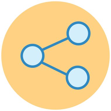 Paylaş. Web simgesi basit illüstrasyon