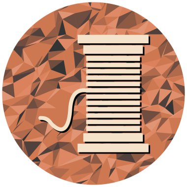 Tek bir B-Demir borusunun vektör çizimi