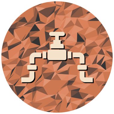 Bir su damlası simgesinin vektör illüstrasyonu