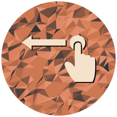 Ok simgesi. Uygulamalar ve web siteleri için web düğmesi.