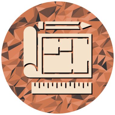 Modern bir grafik simgesinin vektör illüstrasyonu