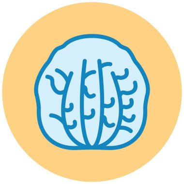 lahana simgesi, vektör illüstrasyonu basit tasarım