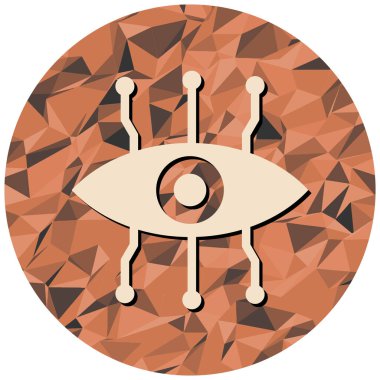 Göz simgesi, vektör illüstrasyonu basit tasarım