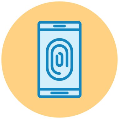 Akıllı telefon vektör illüstrasyonlu cep telefonu